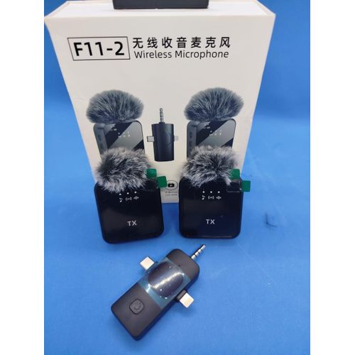 F15-2 2-in-1 Wireless Lavalier Microphone